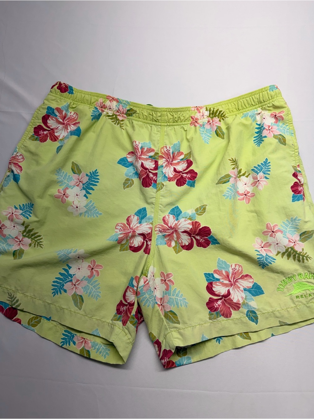 Tommy Bahama Relax Floral Swim Trunks XL Tropical Hawaiian Shorts
